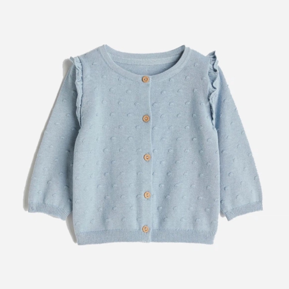 NWT H&M Blue Knit Cardigan